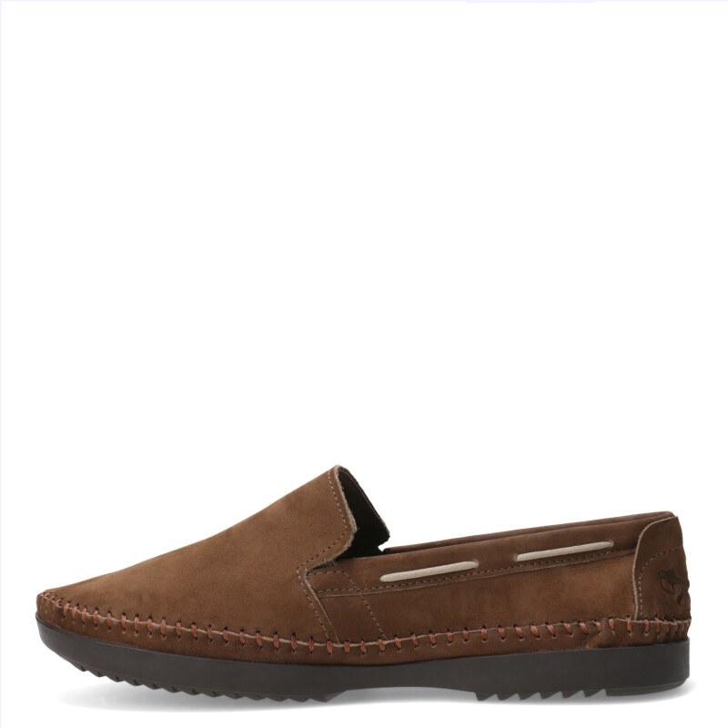 Mocasín de Hombre Freeway Casual Marrón Alga (Nobuk)
