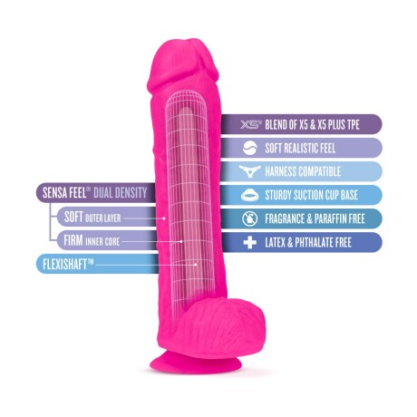 Dildo Realístico Doble Densidad Au Naturel Big John Rosado