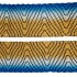 Correa de Cinta Mascotas 120 cm Perros Gatos Reforzada Variante Color Azul y Amarillo