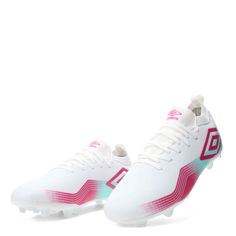 Championes de Fútbol Hombre Umbro Vibe HG Blanco - Rosado