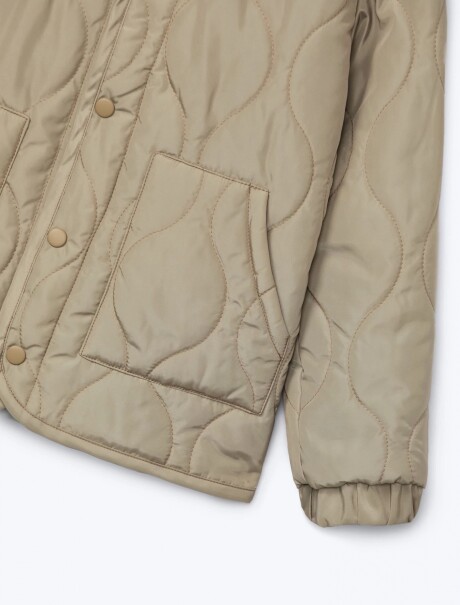CAMPERA INFANTIL CON TEXTURA BEIGE