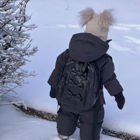 Mochila infantil mini Bows negra