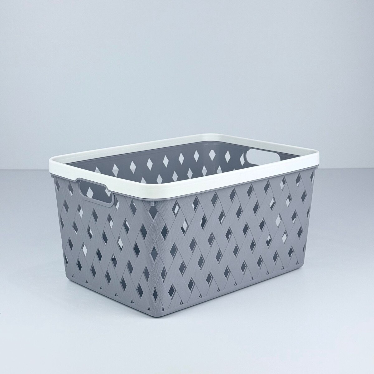 Canasto Organizador Multiuso Rectangular G – Gris 