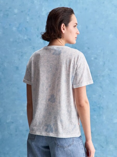 T-SHIRT ALLIE KORENA M.C FULL BLA CELEST