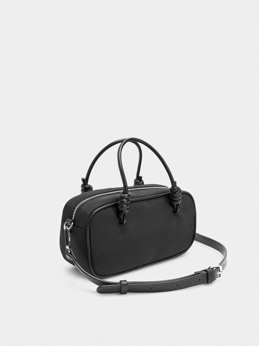Bolso Bowling De Nylon negro