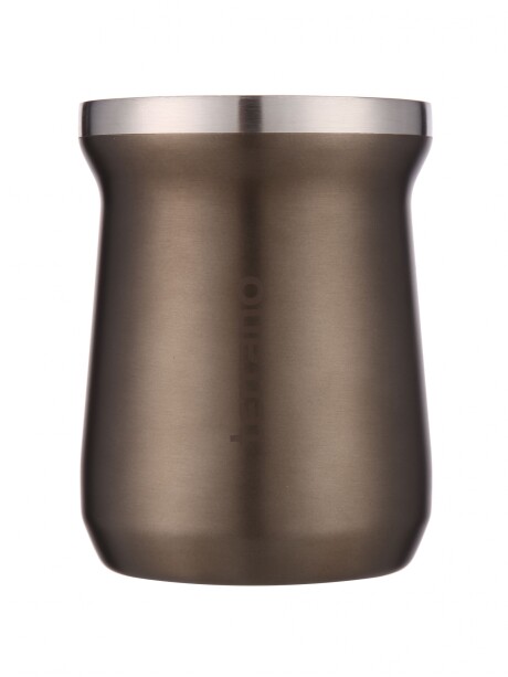 Mate Acero Inox. Camionero Marrón Metalizado