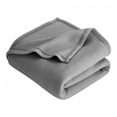 Manta Frazada Polar Suave Abrigada Liviana Invierno 225x220 Gris