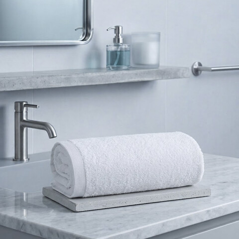 Toalla de Mano Dallas Döhler 50 cm x 70 cm 100% Algodón Blanco