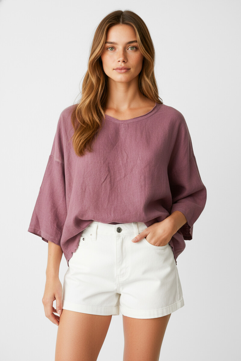 Blusa Quell - Bordeaux Claro 