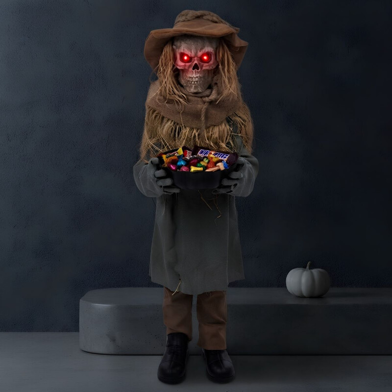 Espantapájaros con luz y movimiento - Halloween Espantapájaros con luz y movimiento - Halloween