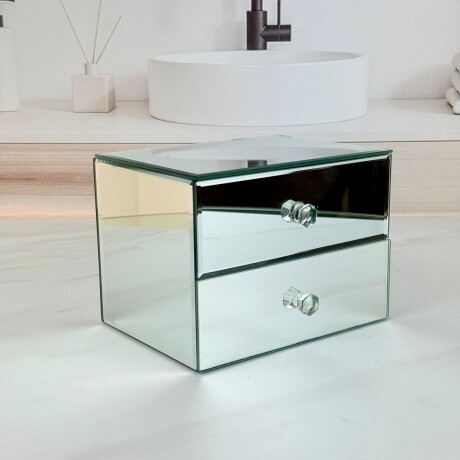 Joyero Box 2 Cajones Espejado Largo 16cm x Ancho 12cm x Alto 12cm Joyero Box 2 Cajones Espejado Largo 16cm x Ancho 12cm x Alto 12cm