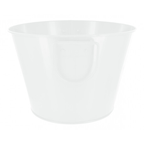 Balde / Hielera De Metal Para Botellas Con Asas Blanco 24x15.5cm Balde / Hielera De Metal Para Botellas Con Asas Blanco 24x15.5cm
