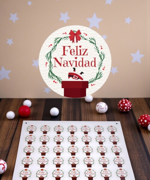 Stickers navidad placha DISEÑO 14