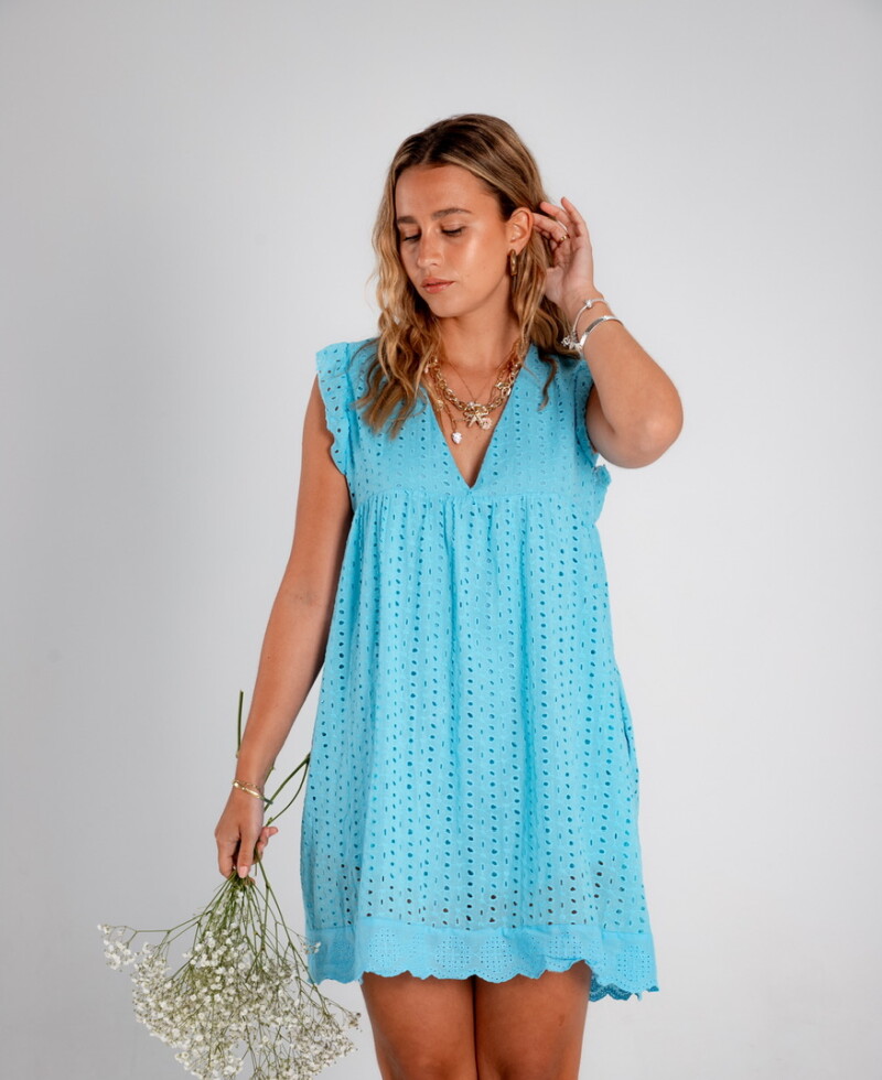 Vestido Ambar celeste