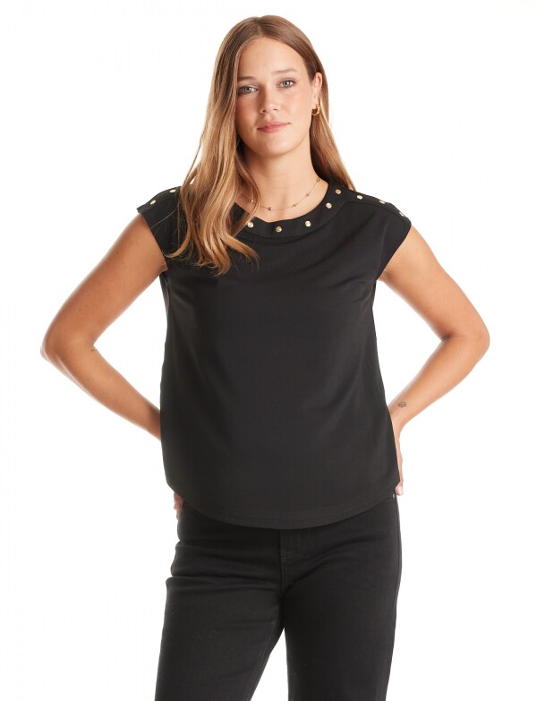 Blusa Tachas NEGRO