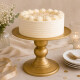 Soporte de Torta 27cm x18 cm Dorado