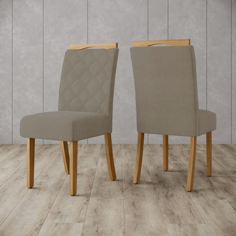 Juego de comedor mesa en madera maciza, tapa circular - 4 sillas tapizadas Juego de comedor mesa en madera maciza, tapa circular - 4 sillas tapizadas
