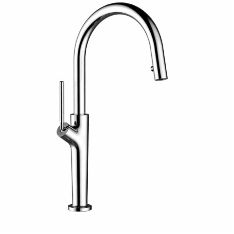 Grifería de cocina Monocomando de mesada extensible Cromo Brillante Grifería De Cocina Monocomando De Mesada Extensible Cromo Brillante