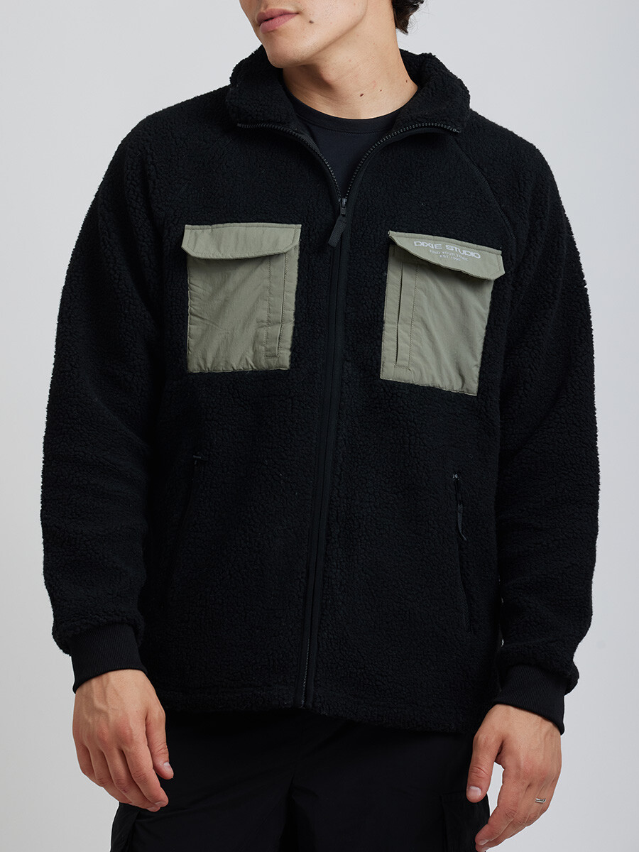 CAMPERA KEIRAN ( SHERPA ) DIXIE - Negro 