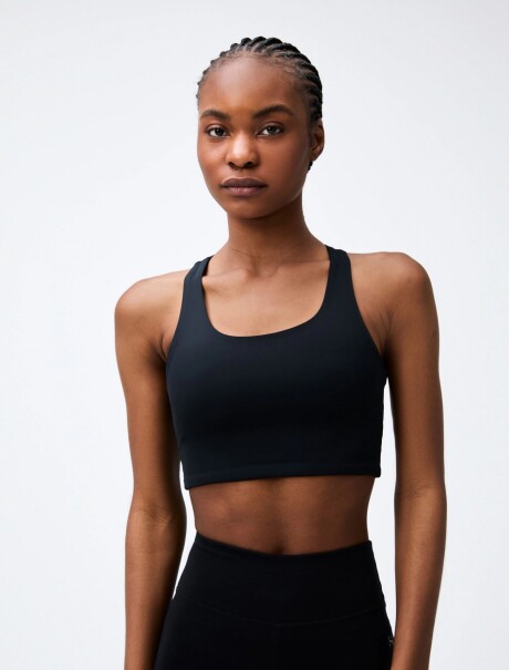 TOP DEPORTIVO HERO CON FIBRA LYCRA® NEGRO