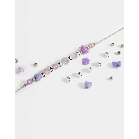 Collar Corto Infantil Beads Plateado