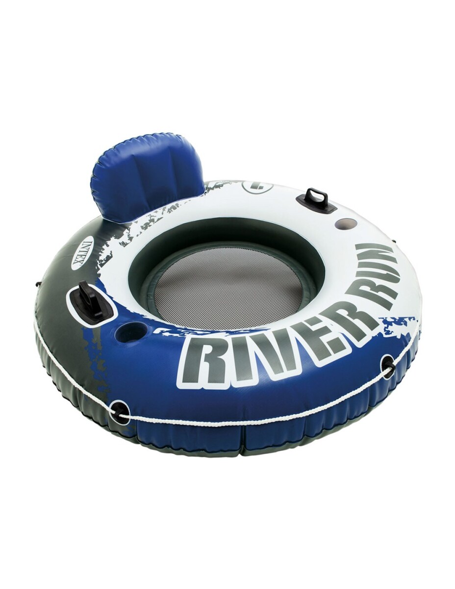 INTEX GOMON INFLABLE C/RESPALDO + POSAVASOS 135 CM DE DIAMETRO RIVER RUN I 