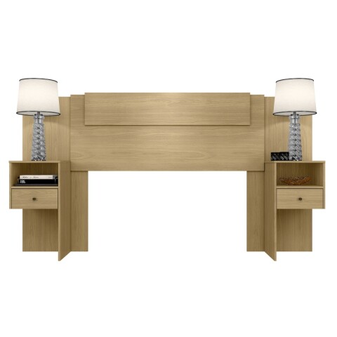 Respaldo y 2 Mesas de Luz Ajustables para Camas de 2 Plazas / Queen - Castaño Respaldo y 2 Mesas de Luz Ajustables para Camas de 2 Plazas / Queen - Castaño