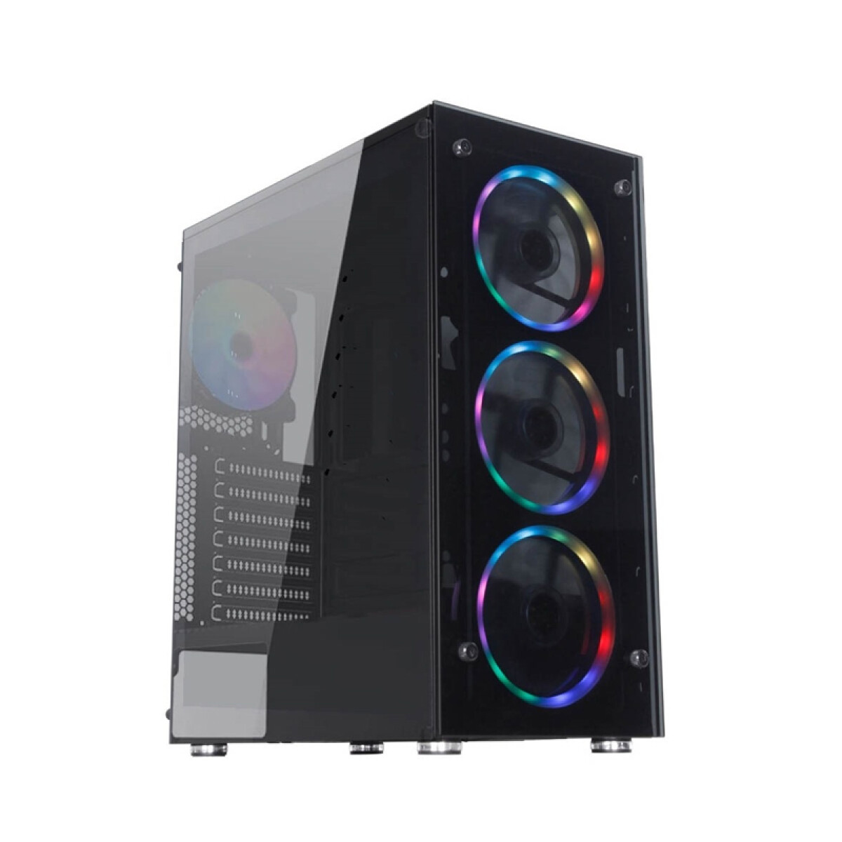 Gabinete Gamer X-Lizzard GX-505. 3 fans RGB de 120 mm 