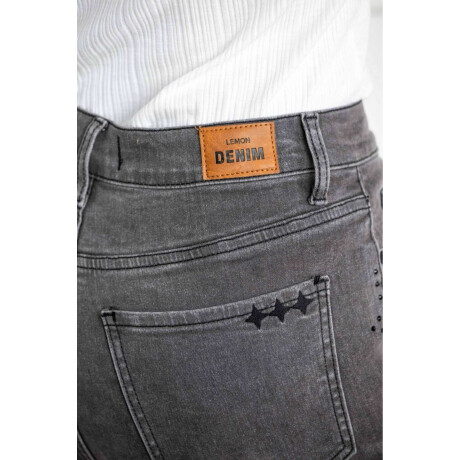 Jean Apliques Denim Gris