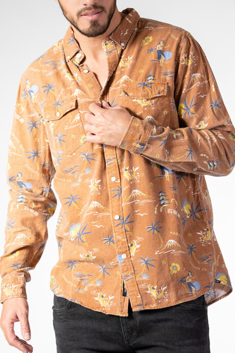 CAMISA KISH MAUI Naranja
