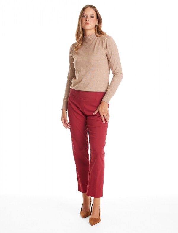 Pantalon Slim ROJO