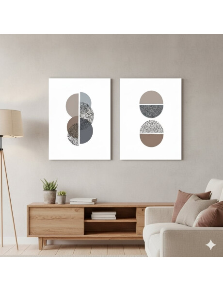 CUADRO CANVAS 30x40cm SEMICIRCULOS 2 CUADRO CANVAS 30x40cm SEMICIRCULOS 2