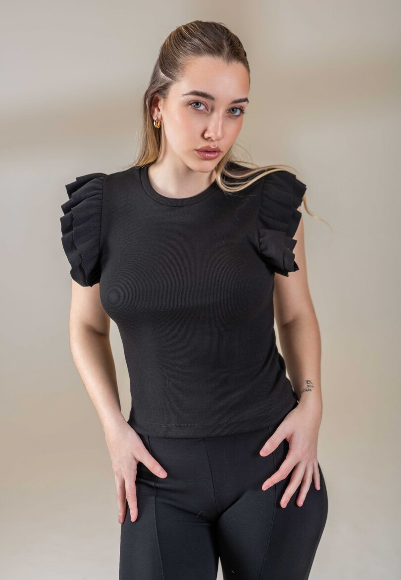 Musculosa Flamingo Negro