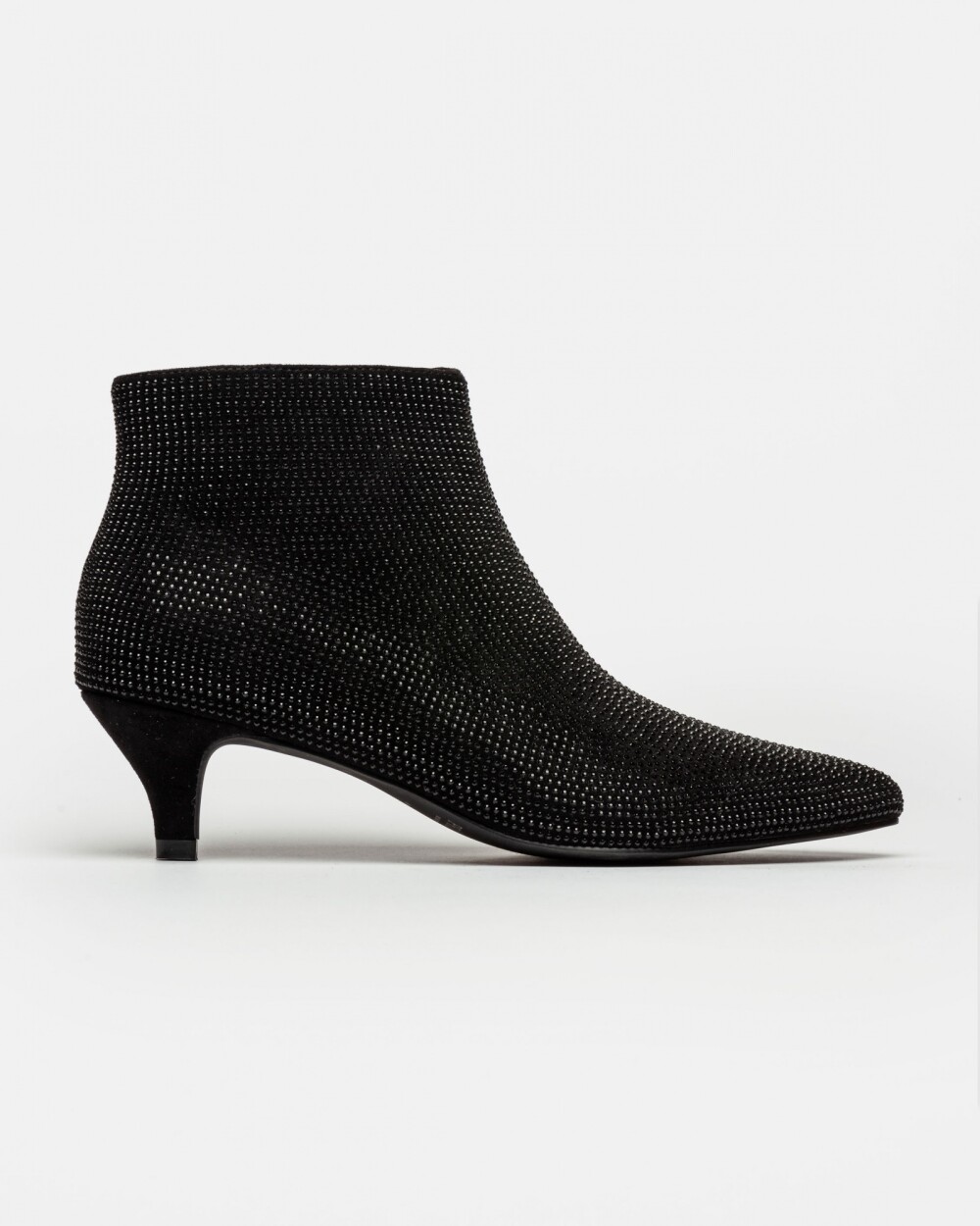 Bota Caña Baja Bright En Sintético Negro