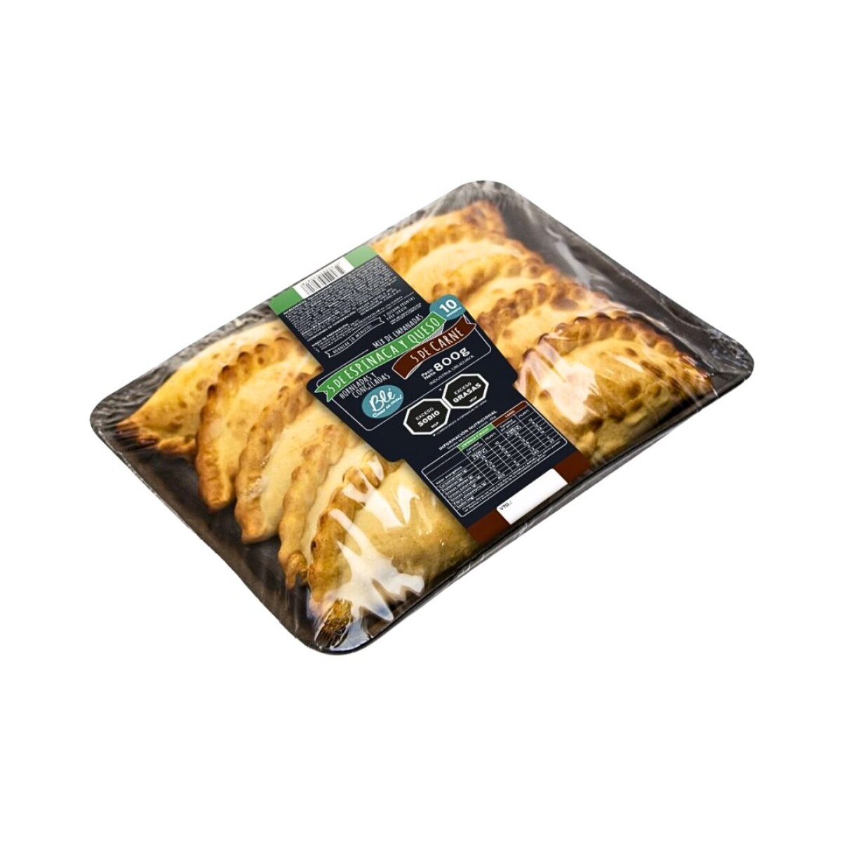 Empanadas Mix Espinaca-Queso y Carne Blé - 10 uds. - 800 g 