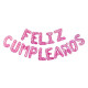Globo Letras Inflables Feliz Cumpleaños Rosa