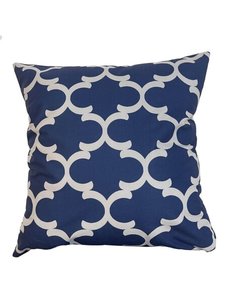 ALMOHADON ESTAMPADO 45x45CM GEOMETRICO AZUL/BLANCO ALMOHADON ESTAMPADO 45x45CM GEOMETRICO AZUL/BLANCO