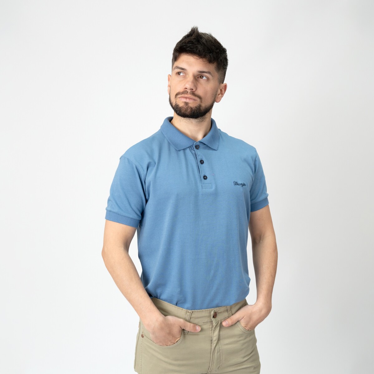 Remera Wrangler de Hombre - POLO T-SHIRT - WM9051URAJ - Sin color 