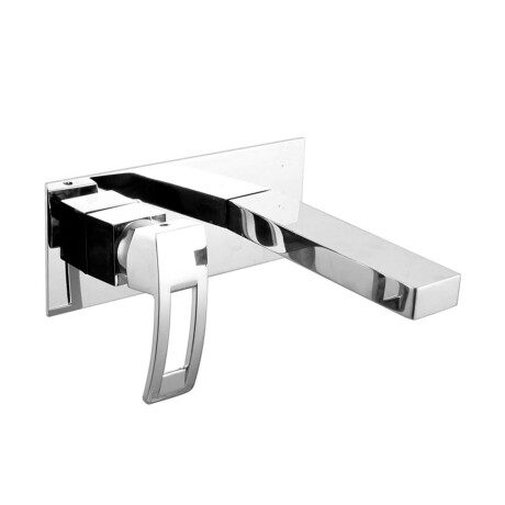 Griferia De Lavatorio Pared Linea Siena Aqualia Monocomando Cromo CROMO
