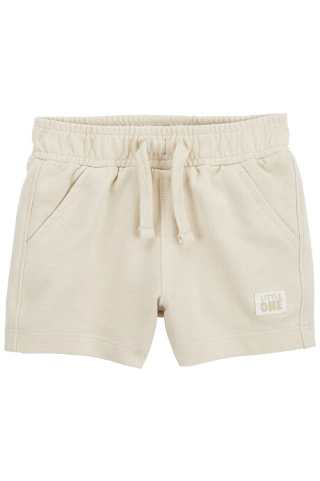 Short de algodón, khaki Sin color