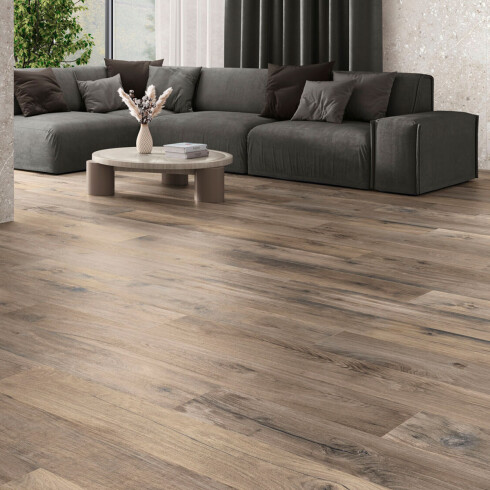 Porcelanato Madera Marron Oscuro 26X160Cm Northwood GAMAS DE MARRON