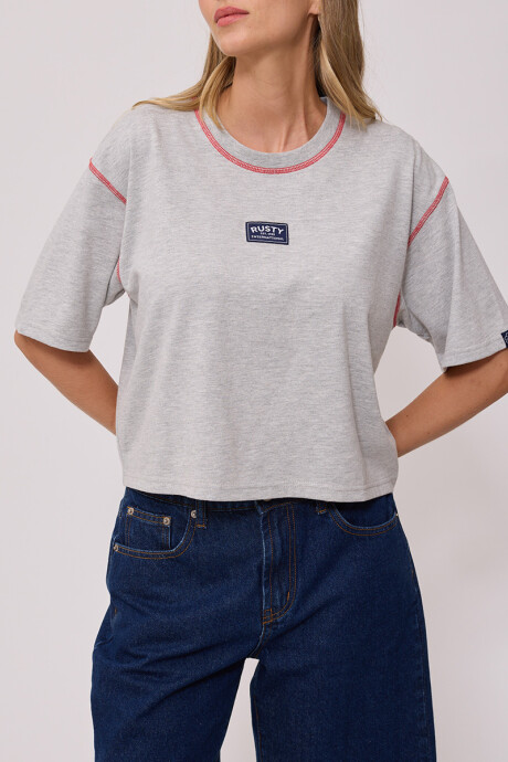 T-SHIRT RUTSU RUSTY Gris Melange