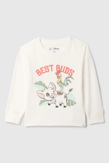 Remera Moana Manga Larga Toddler Niña New Off White