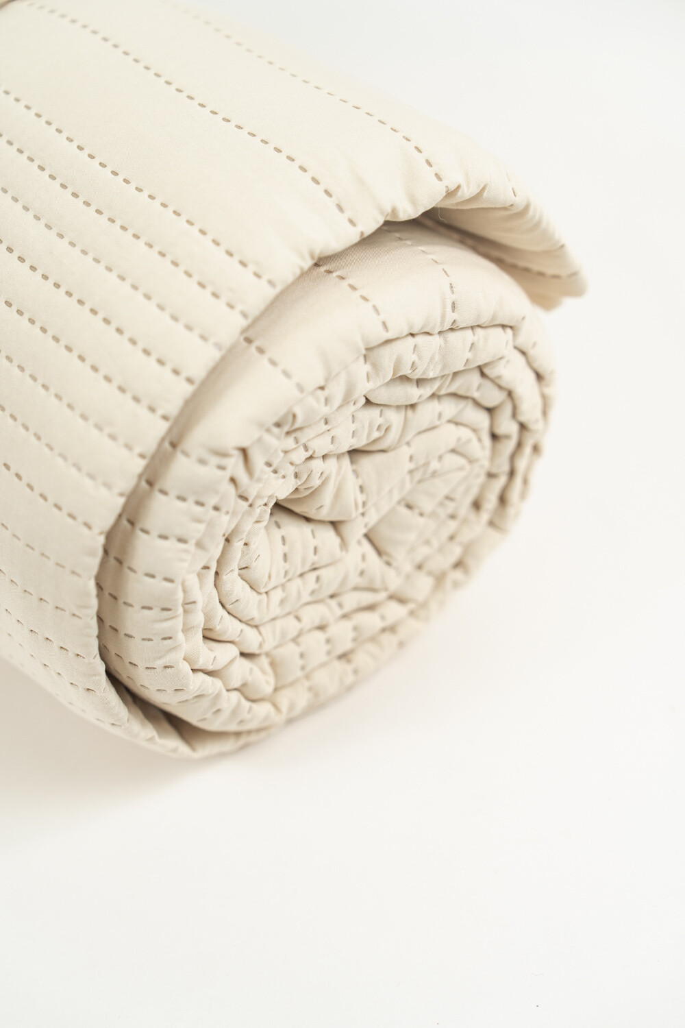 Cubrecama 2 Plazas Microfibra Washed Taupe / Mink / Vison