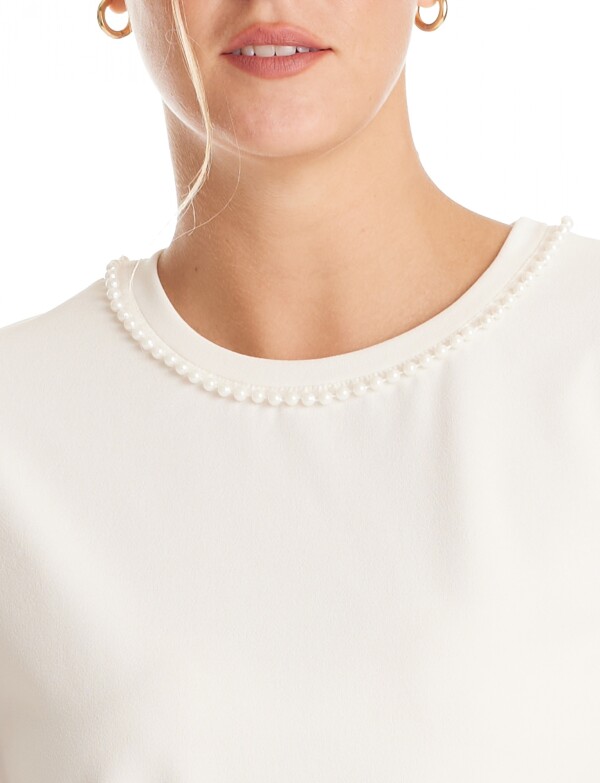 Blusa Perlas CRUDO