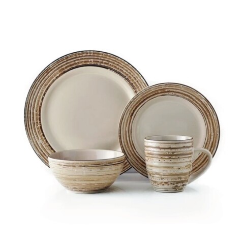 SET 16 PIEZAS STONEWARE D27.5-21-15/420ML BIRCH THOMSON SET 16 PIEZAS STONEWARE D27.5-21-15/420ML BIRCH THOMSON