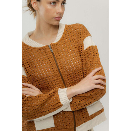 Bomber Otter Camel Y Lila