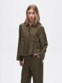 Camisa Reanua Verde Oliva Oscuro