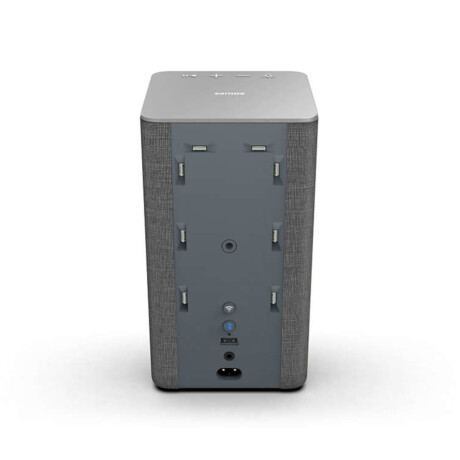Philiphs - Parlante Inalámbrico TAW6205/10 - Conectividad Bluetooth 4.2. 80W Potencia. Color Gris. 001
