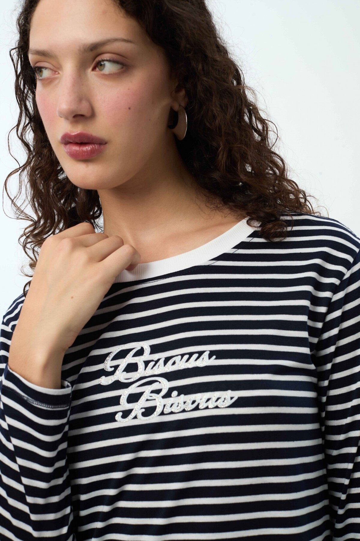 Camisón Andy Blanco/Azul